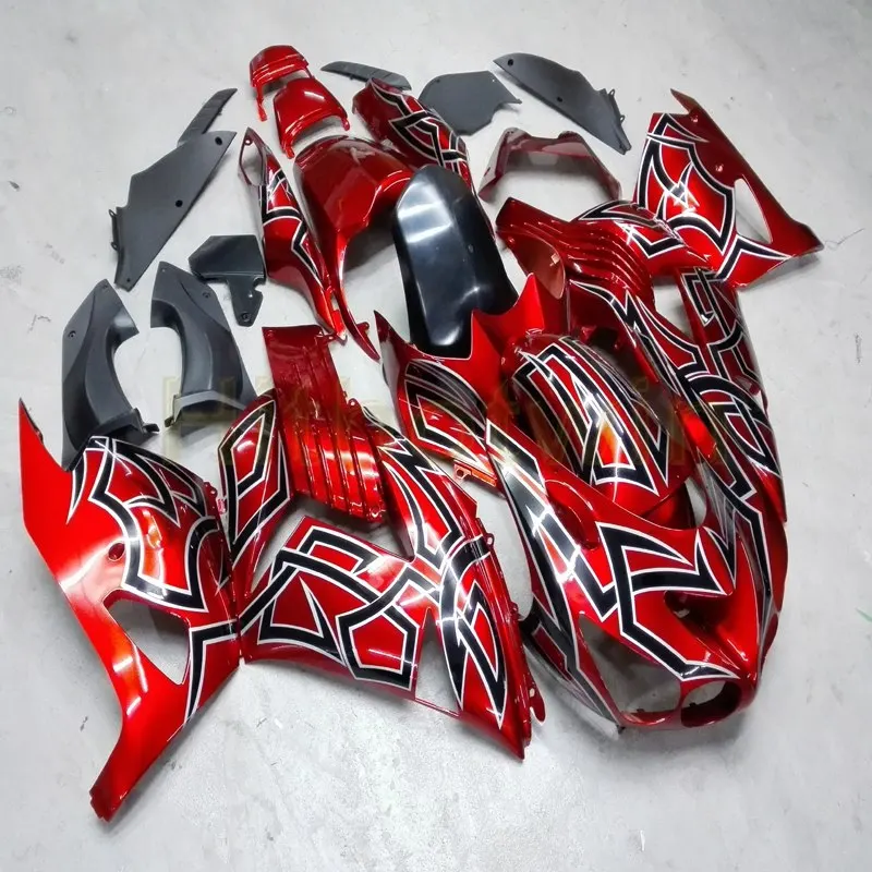 Пользовательские мотоцикла обтекателя Для Kawasaki 2006 2007 2008 2009 2010 2011 2012 2013 ZX14R литья под давлением цвет синий, черный; Большие размеры 34–43
