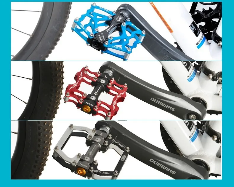 ROCKBROS горячая Распродажа MTB сверхлегкие велосипедные педали для горного велосипеда педали для езды на велосипеде из алюминиевого сплава 3 вида стилей