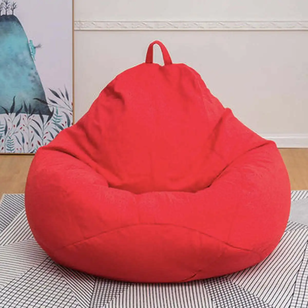 

90x110cm Portable Lazy Bean Bag Cover Adults Sitting Couch Sofas Game Seat Lounge Dust Protector Ottoman Seats