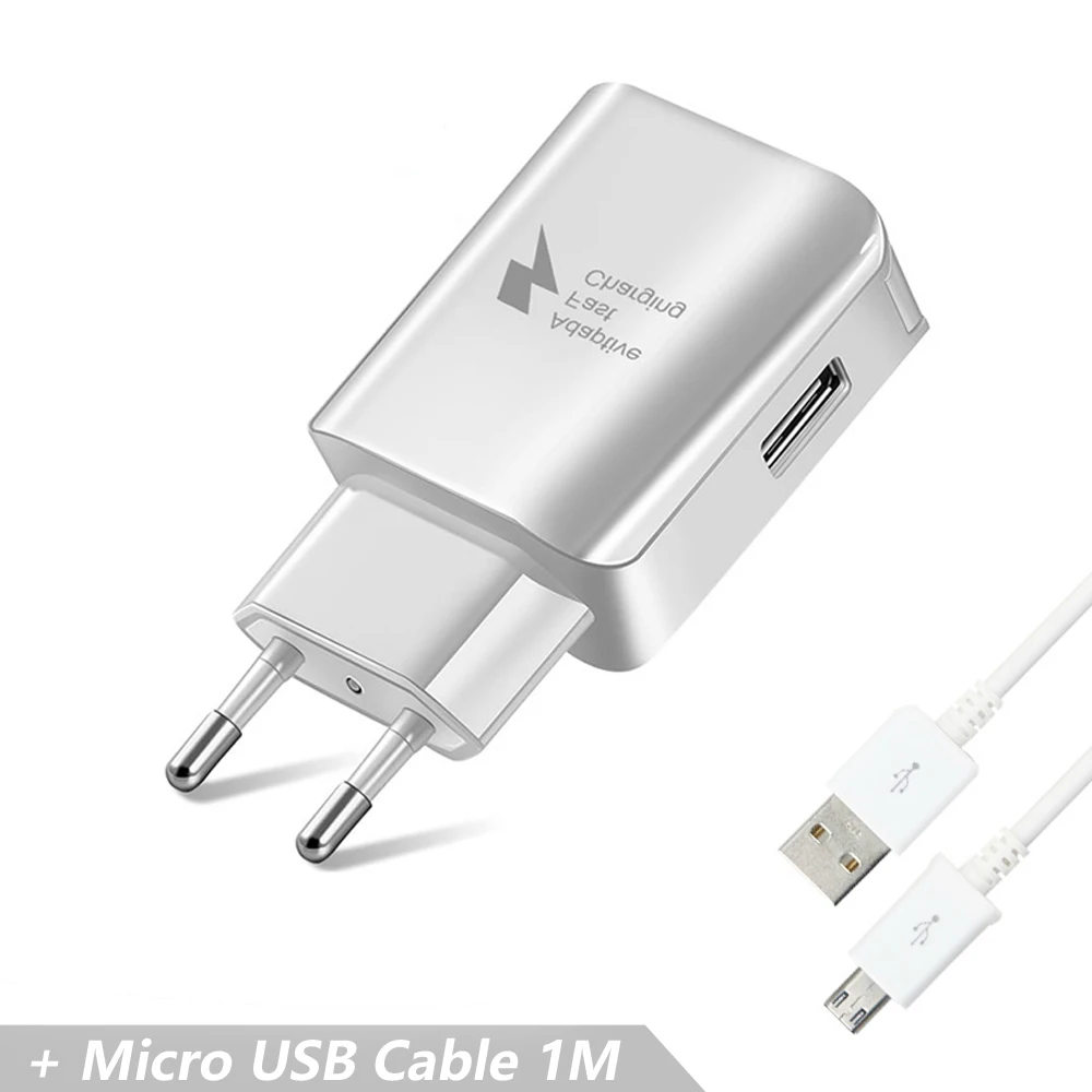 Зарядное устройство USB Fsat с европейской вилкой, настенное зарядное устройство для iphone, samsung, Xiaomi, зарядное устройство для мобильного телефона, для передачи микро-данных, для huawei, htc - Тип штекера: Micro EU Charger
