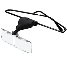 Лучшее качество 1.5x 2.5x 3.5x поддержка очков очки светодиодный Лупа инструмент для ремонта часов