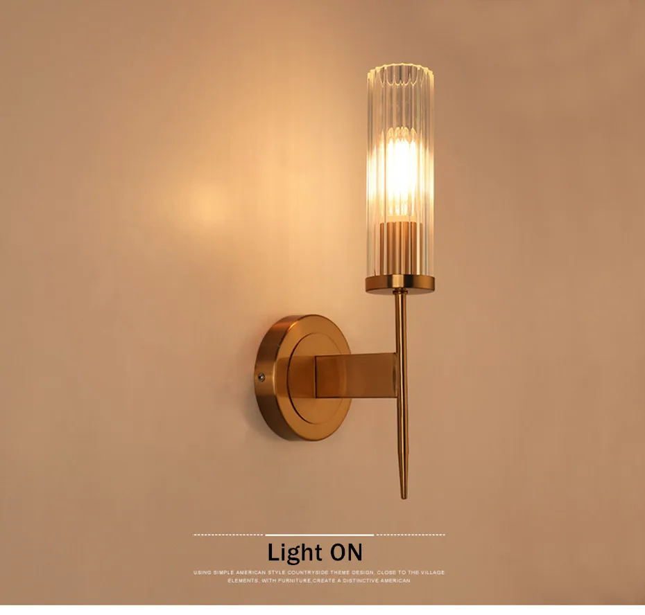 Nordic Wall Lamp Modern Sconce Stair Light Fixture Living Room Bedroom Bed Bedside Lighting Indoor Modern Wall Light