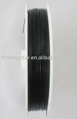 

3ROLLS of Black Tiger Tail Beading wire 0.45mm M78