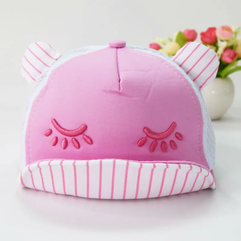 Новое лето hat cap qute Мультфильм шапка с pattern детские Мальчики Девочки сетки дышащий бейсбол Hat Caps