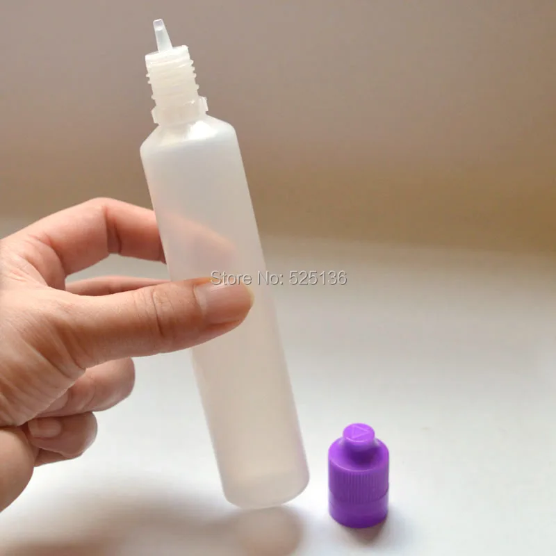 

1pcs 60ml PE Pen Shape Plastic Dropper Bottle With Tamper Evident Childproof Cap E Liquid Bottle