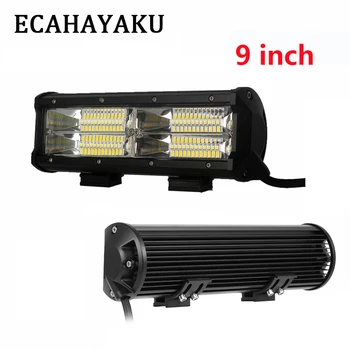 

ECAHAYAKU 9 Inch LED work Light Bar For Off-road 4x4 4WD Atv Uaz 4WD Suv Driving Motorcycle spotLight Truck fog Lights Auto Lamp