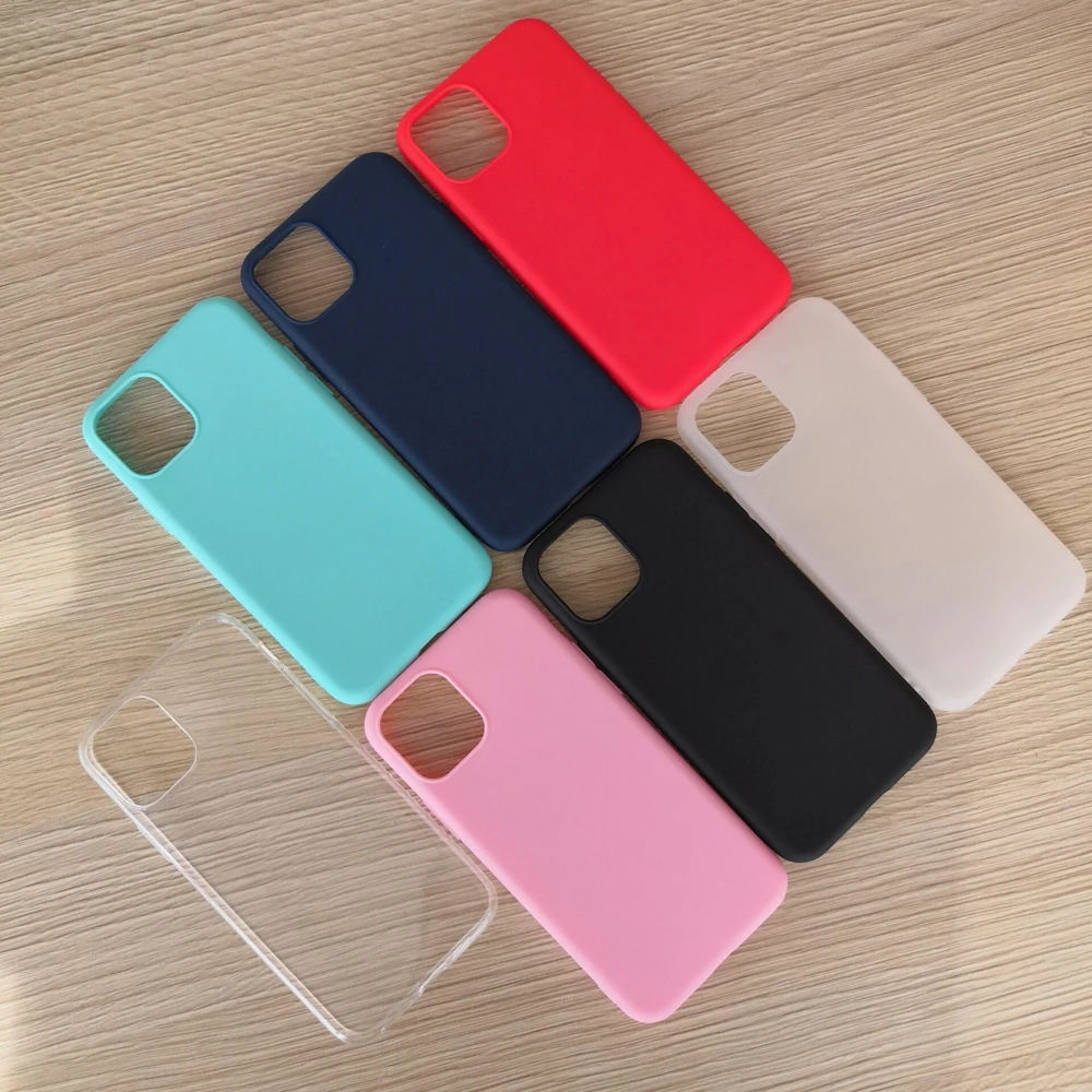 Карамельный матовый Силиконовый чехол для iPhone 11 Pro 11Pro MAX 12 mini 12Pro Max