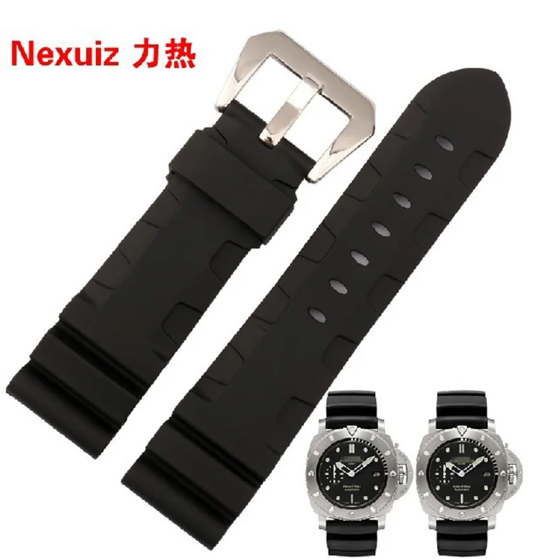 Watch Band 24mm 26mm New Men Top Grade Black Waterproof Rock Climbing