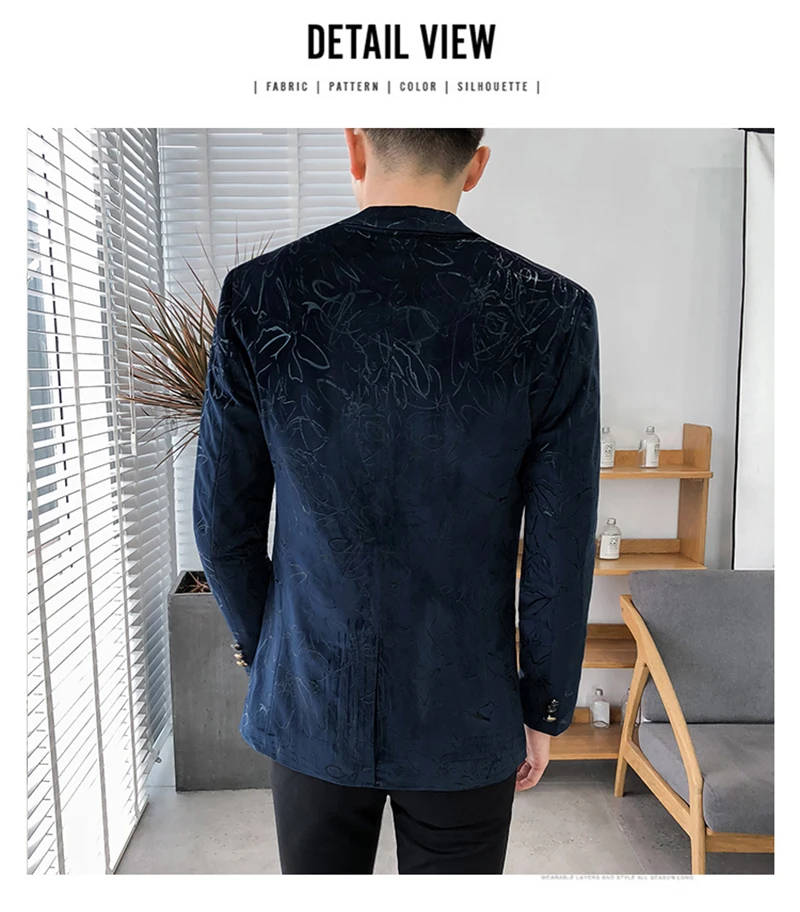 Blazer Masculino Slim Fit Casual Blazers Men Suits Wedding Blazer For Men  (11)