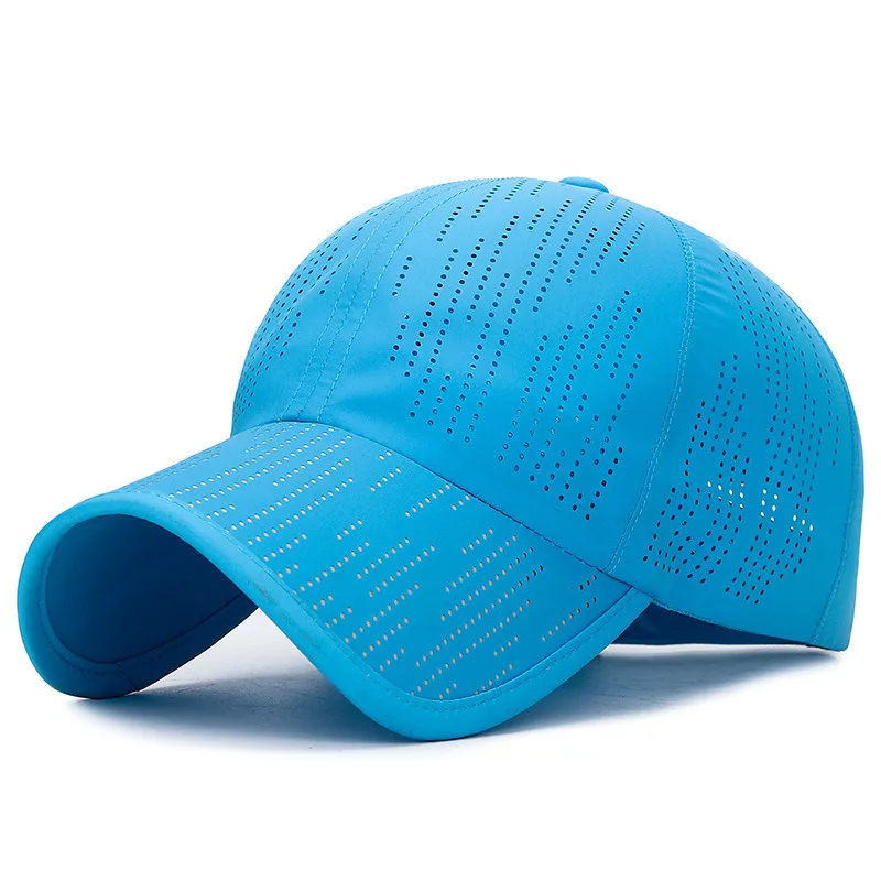 [NORTHWOOD] одноцветная быстросохнущая летняя бейсбольная кепка для мужчин и женщин, дышащая спортивная бейсболка, уличная Кепка для папы, Casquette Homme - Цвет: Небесно-голубой