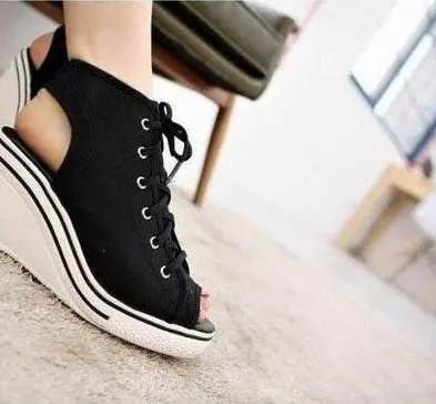 open toe tennis sneakers