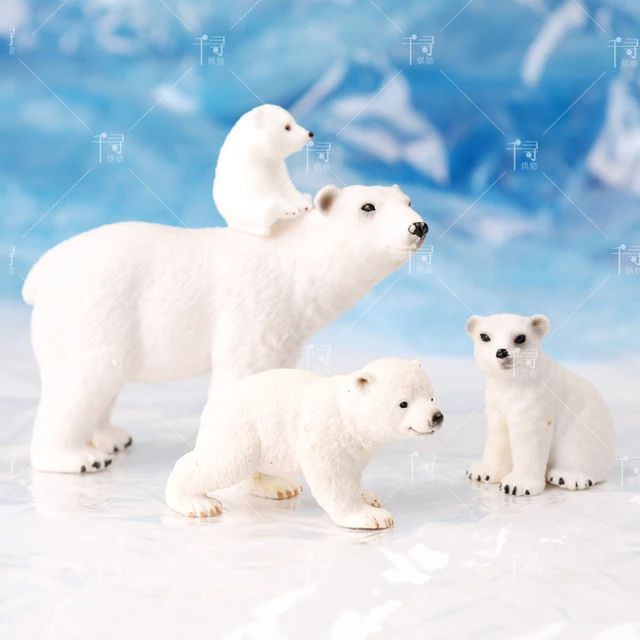 Polar Bear Cub Sleeping Animal Resin Silicone Mold