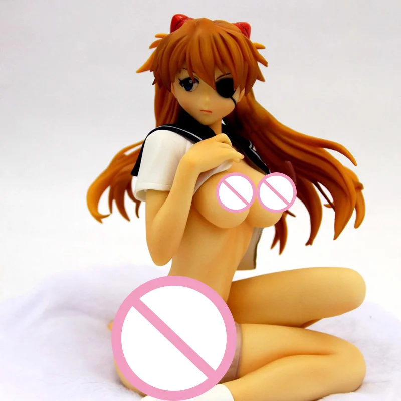 1/6 EVA Resin Action figure Soryu Asuka Langrey Sitting postur School uniform Ver Sexy Girl GK Adult Naked model figure