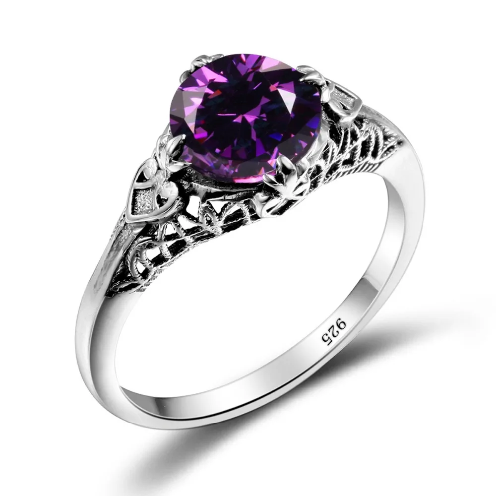 szjinao love women handmade wedding ring 925 sterling silver purple stone turkish rings factory direct wholesale - Handmade Wedding Rings szjinao love women handmade wedding ring 925 sterling silver purple stone turkish rings factory direct wholesale - Handmade Wedding Rings