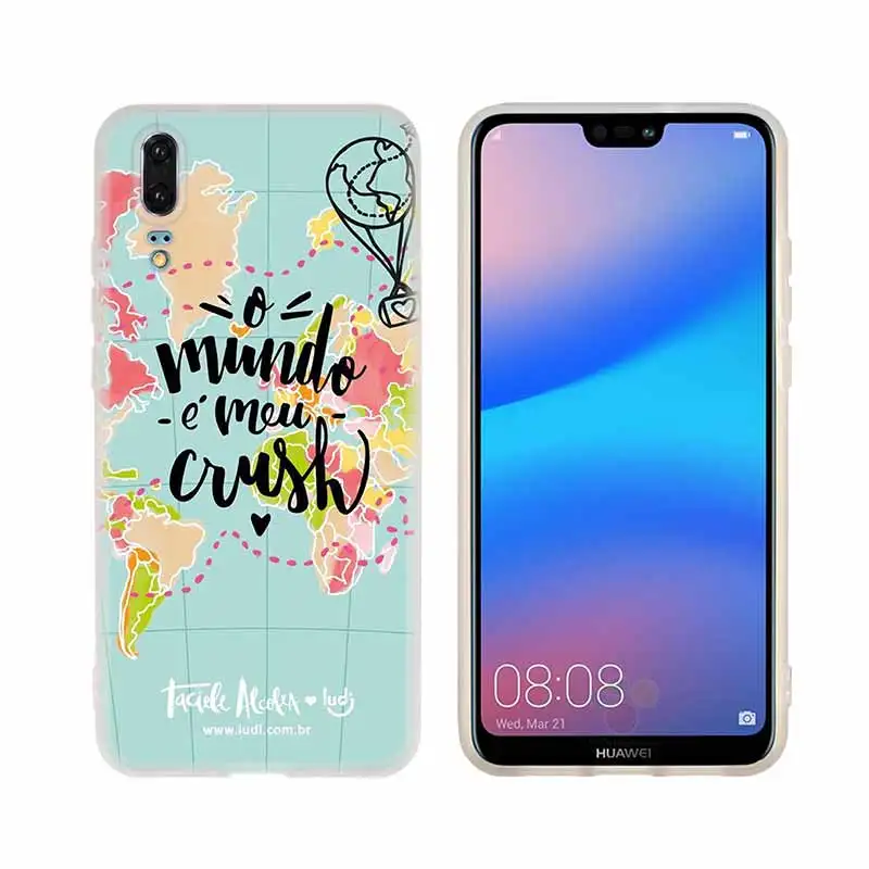 Карта мира путешествия план ТПУ чехол мягкий чехол для телефона для huawei P 20 pro P10 Plus P9 P8 lite P30 pro samrt Nova 3e - Цвет: for huawei 09