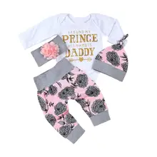 2017 kids Girls Autumn clothes baby clothing sets Newborn Baby Girl Long Sleeve letter Print T shirt+ Pant Hat 3pcs Outfits Set