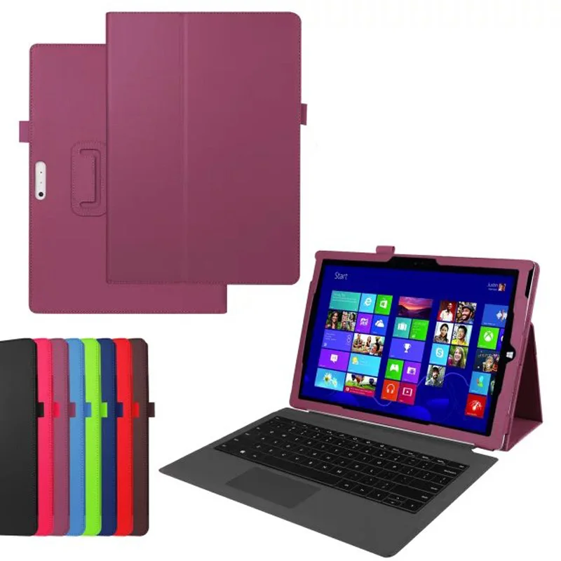 Новый роскошный 2 складной держатель для Folio Stand откидной кожаный чехол защитный