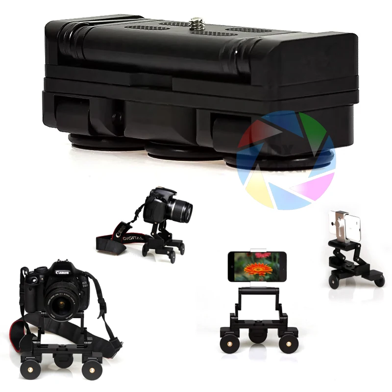 

Easy Storage Mini Camera Video Car Photograph Rail Rolling Track Slider Skater Table Dolly Flexible For Gopro Sjcam Canon Camera