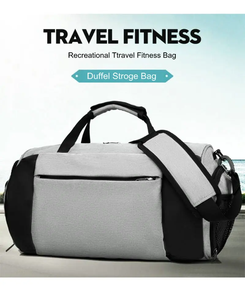 Space Travel Duffel Bag Luggage Sports Gym Bag With Shoes Compartment Large Capacity Lightweight Duffle Bag For Men Women