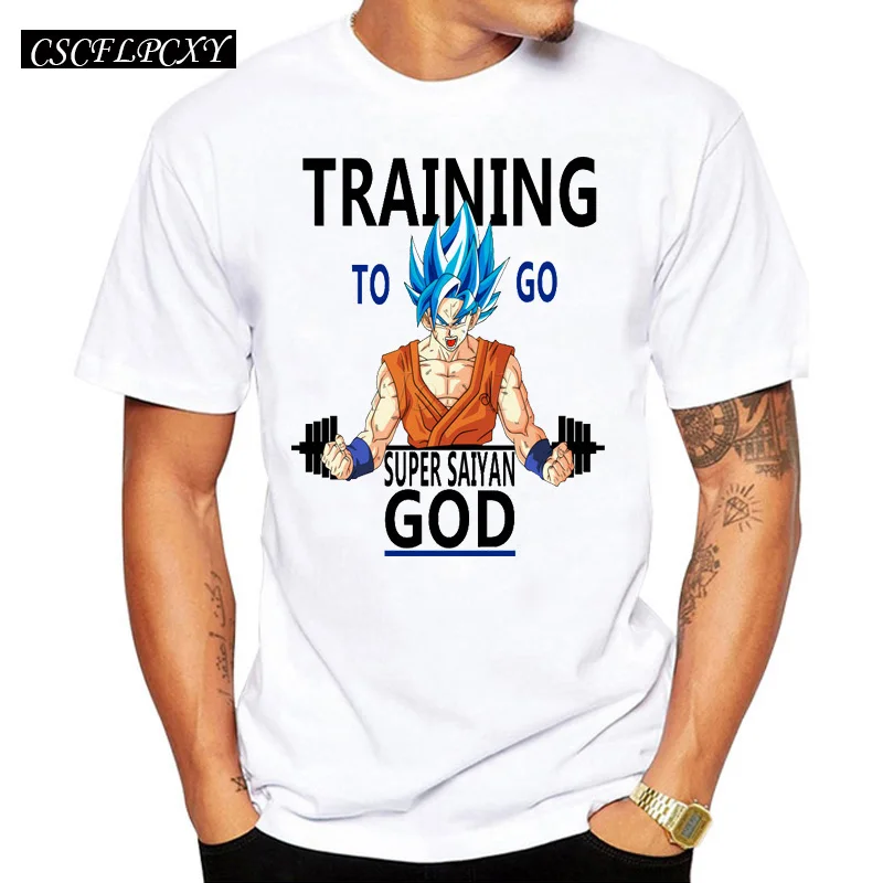 2017-Men-s-Clothes-Super-Saiyan-Printed-T-Shirt-Fashion-Japan-Anime-Dragon-Ball-Z-Shirt