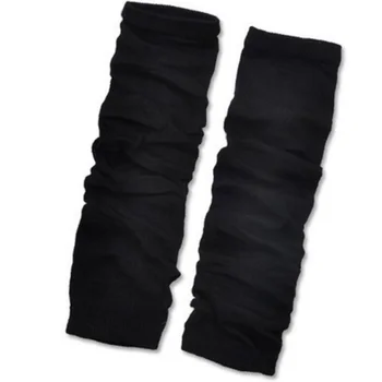 

Women Girl Arm Warmer Long Fingerless Gloves Fashion clothing accessories strip/black/gray color option wh