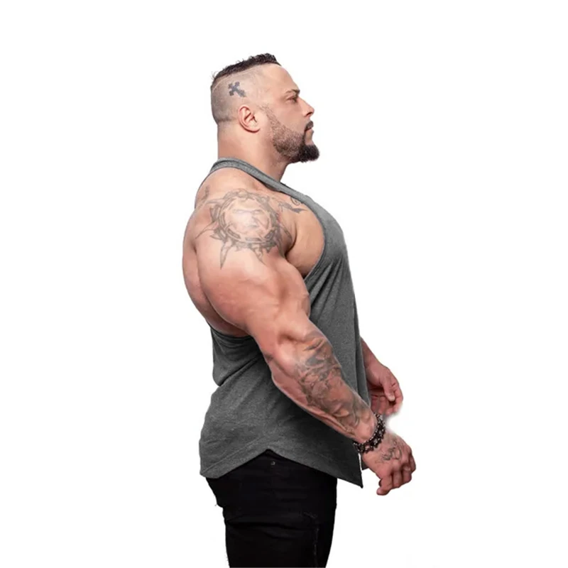 Мужская майка на бретелях Muscleguys брендовая спортивная одежда уличная жилетка для
