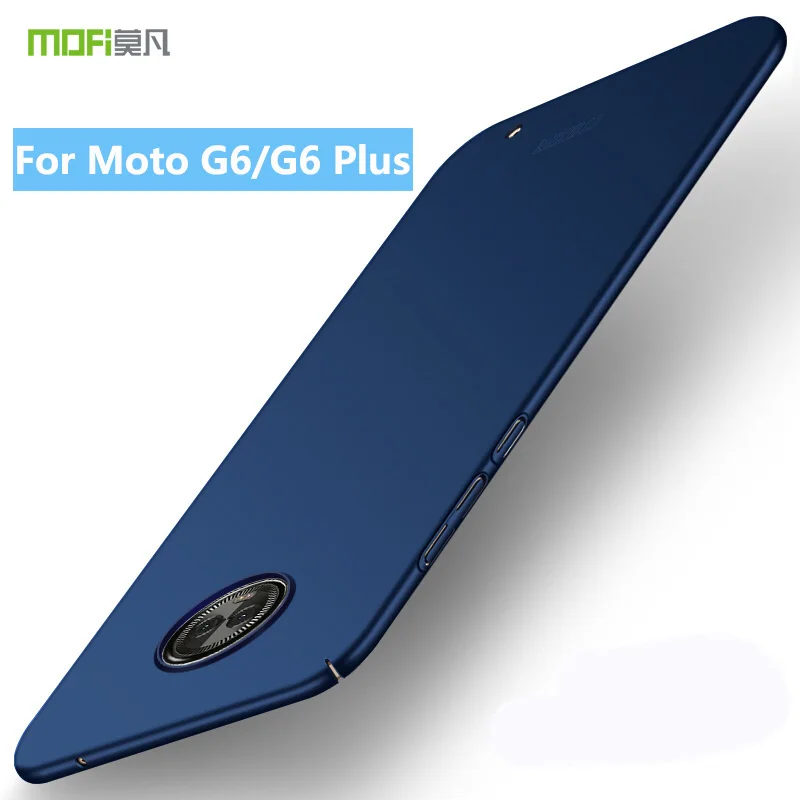 Чехол для Motorola MOTO G6 Plus роскошный MOFi классический матовый ПК жесткий защитный