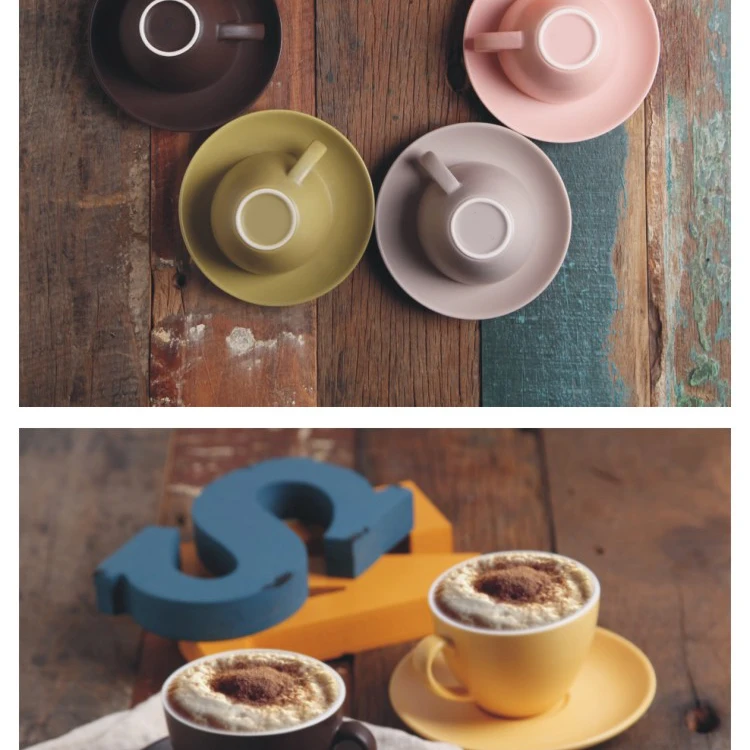 Wourmth 200 мл костяной фарфор в европейском стиле кофейная чашка и блюдце набор креативная керамическая чайная чашка для подарка