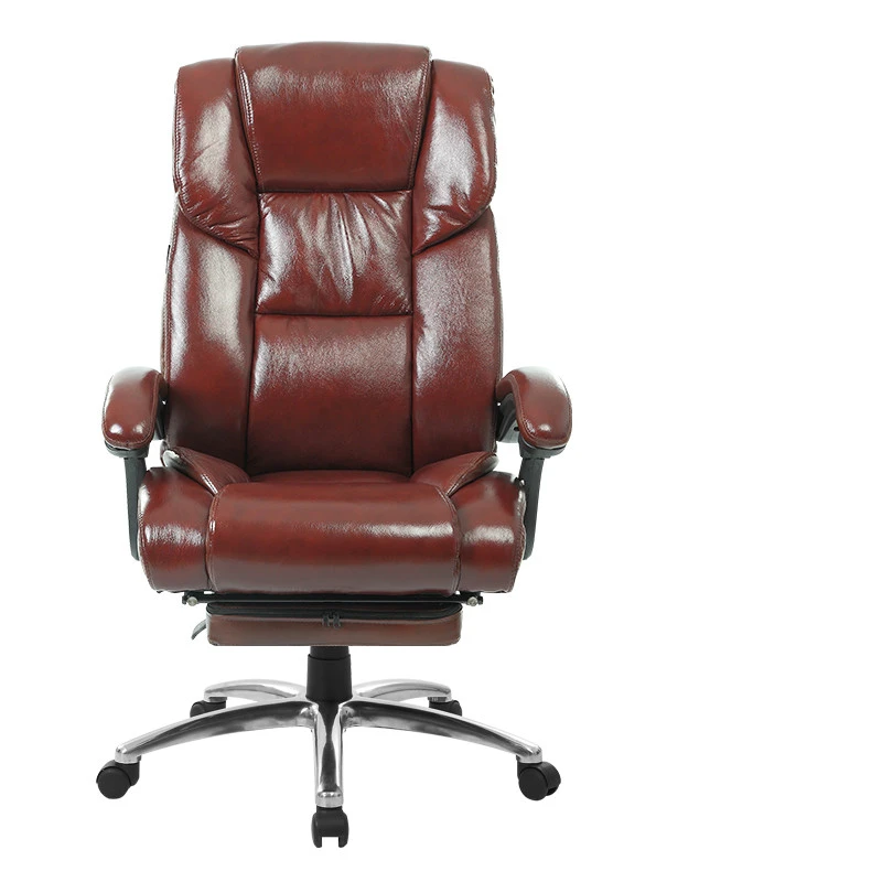 Cowhide Massage Office Chair Household Leather Computer Boss Chair Swivel Lifting Gaming Chair Reclining Silla Oficina Aliexpress