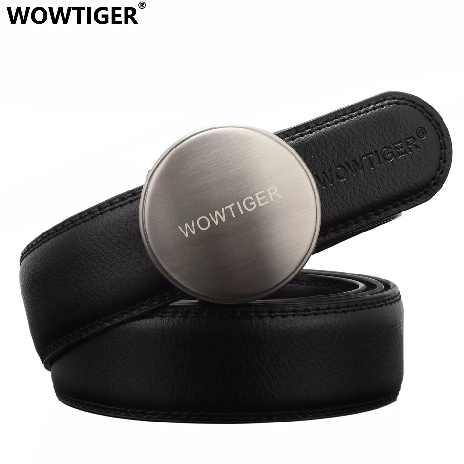 

WOWTIGER Mens Fashion Designer Luxury Famous Brand Designer High Quality Male Waist Leather Strap Belts for Men ceinture homme