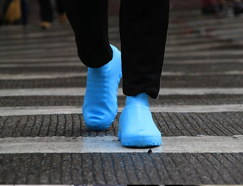 Нескользящие водонепроницаемые чехлы для обуви, креативные силиконовые уличные дождевые туфли, подходят для любой обуви, для детей, мужчин, женщин, легко носить с собой, европейские размеры 26-44