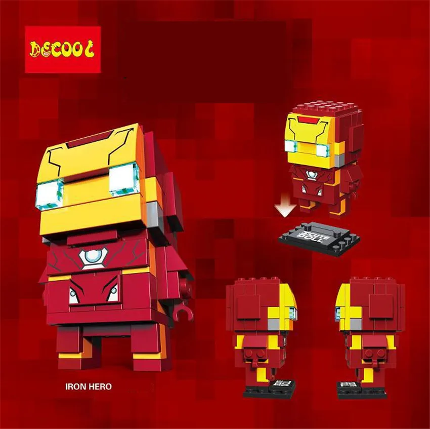 Decool ideas мини Блок Super Hero Bircks Бэтмен строительные блоки комплект милая кукла