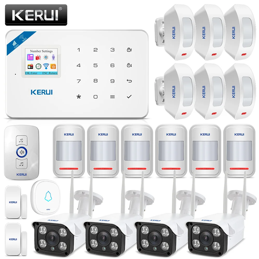 KERUI W18 wifi GSM охранная сигнализация|Комплекты для сигнализации| |
