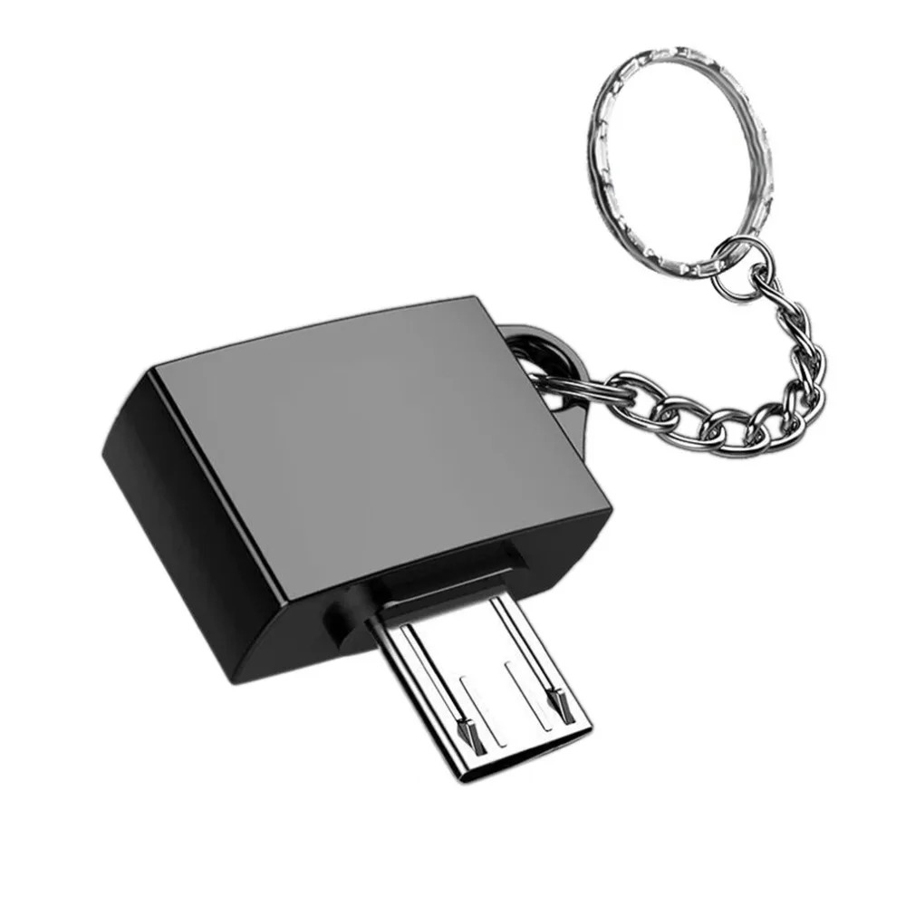 

Micro USB 2.0 OTG Adapter USB Connector for Android Device Ultra Potable Metal USB2.0 USB 2.0 Micro with Key Chain Ring Holder