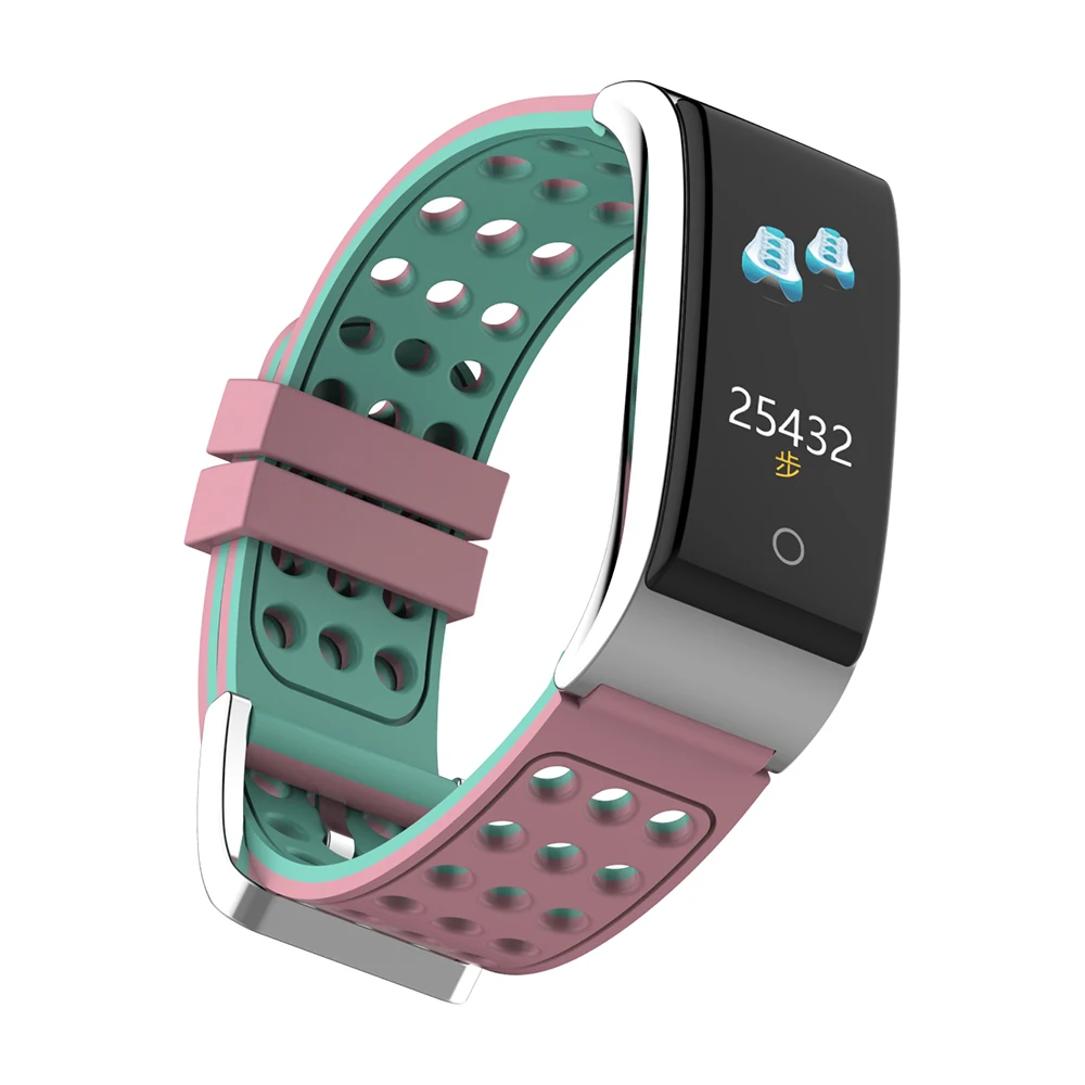 Classic Style Waterproof Smart Bracelet ECG PSG Recorder Fitness Tracker Health Watch Android IOS Smart Sport Bracelet 2019 E8