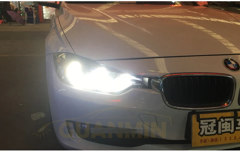 АКД стайлинга автомобилей для F30 F35 фары 2013 сонар 320i 318i 325i фары DRL HID фара ангельский глаз биксеноновые фары аксессуары