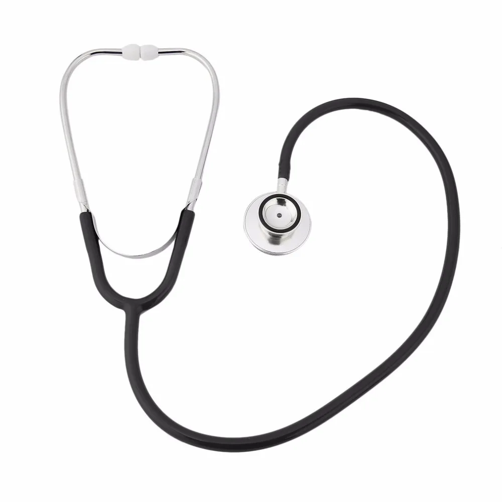 

2018 New Double Dual Head Stethoscope Single Tube Doctor Nurse Professional Cardiology Stethoscope Aluminium Alloy Health Care