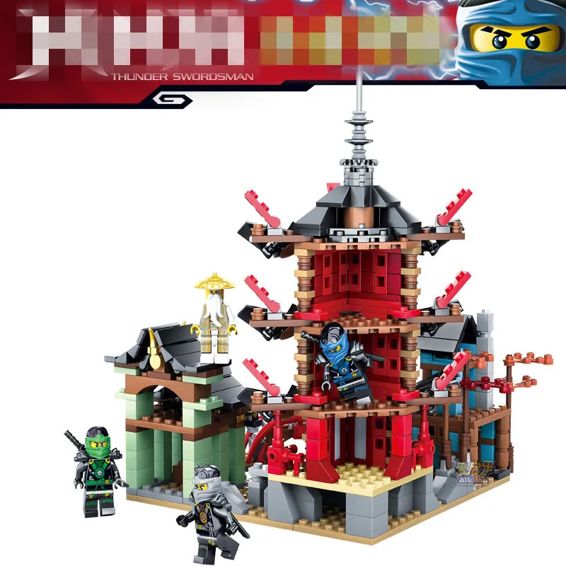 

JOY YIFOR 2018 Ninja Temple 737+pcs DIY Building Block Sets educational Toys for Children Compatible legoing ninjagoes