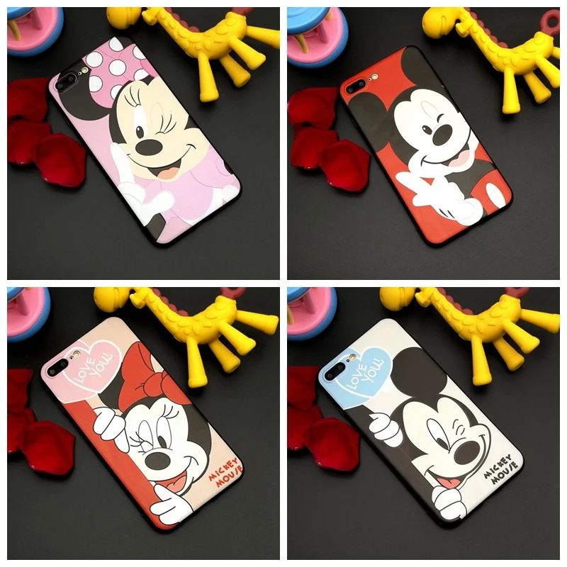 

Cartoon cute Mickey Minnie Mouse pattern Phone Case for Huawei P10 plus for Huawei P10 case Silicone Case