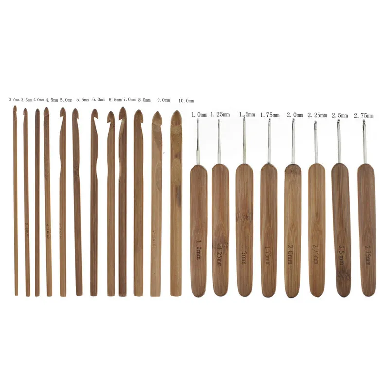 bamboo crochet needles set (2)