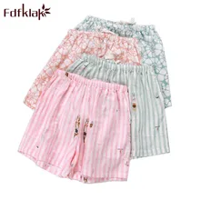 Fdfklak женская нижняя часть пижамы брюки летние новые Хлопковые Штаны для сна с принтом женские шорты для сна розовые брюки для сна Q894