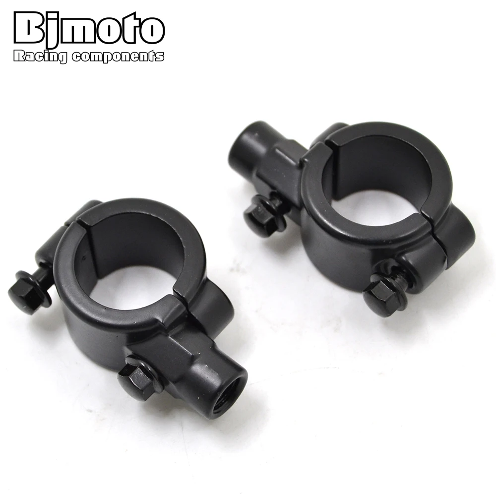 

BJMOTO Universal 25mm 1" Motorcycle Handle Bar Bike Handlebar 10mm Standard Thread Mirrors Adapters Mounts