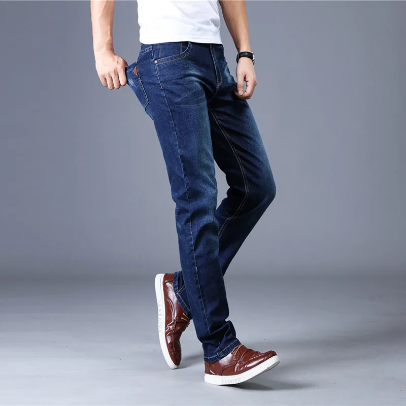HO2019 мужские узкие джинсы весенний и осенний период и новая пара джинсов прямые Стрейчевые брюки