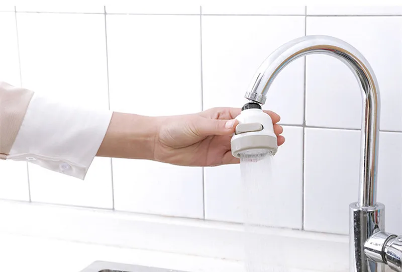 360 градусов аэратор воды Bubbler поворотная головка воды 3 регулируемый размер воды поворотный кран с форсункой для ванной комнаты кухни