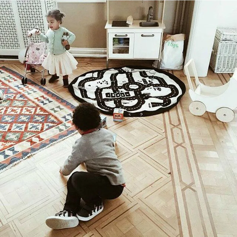 الإبداعية الاطفال لعبة حقيبة التخزين والتشغيل حصيرة ليغو اللعب المنظم بن مربع الأزياء ألعاب الأطفال حقيبة التخزين s خا