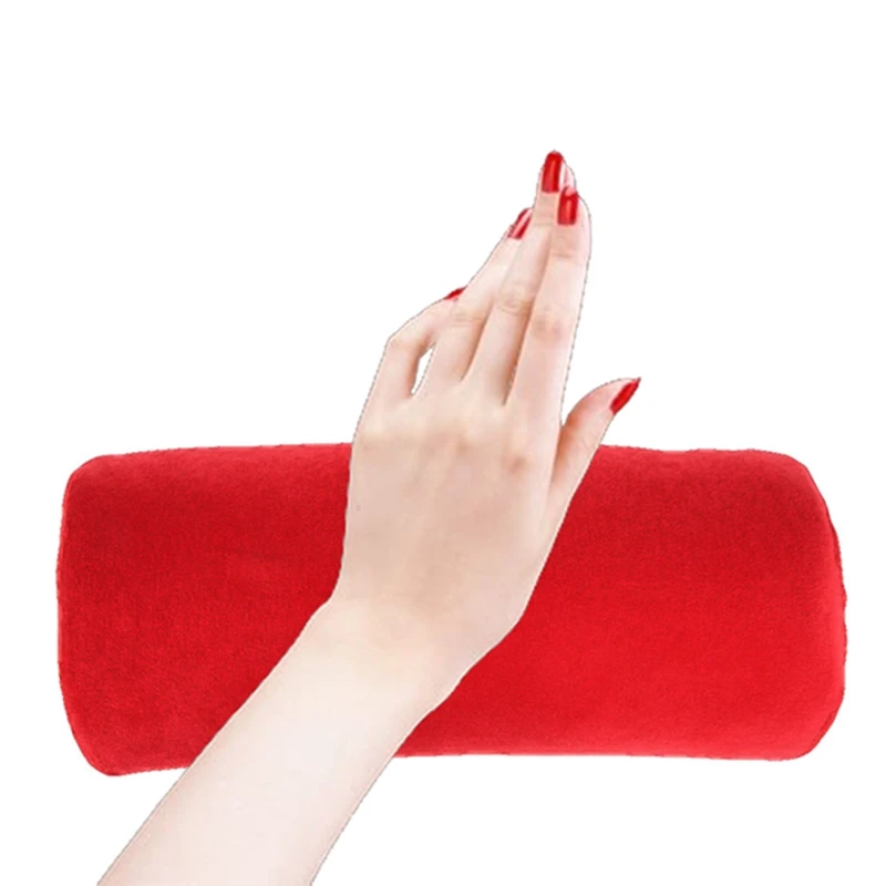 

11 Colors Professional Soft Hand Rest Cushion Pillow Nail Art Design Manicure Care Salon Half Column Tool Free shipping