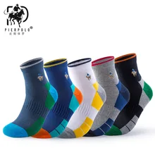 Высококачественные брендовые носки PIER POLO, мужские хлопковые носки, мужские однотонные Повседневные носки в деловом стиле, мужские носки MBrand в деловом стиле