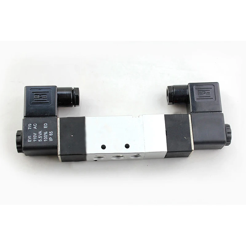 AC110V двойной Электронный Управление пневматический клапан 4V230C-08 реверсивный клапан 5 Way 3 позиции PT1/4"