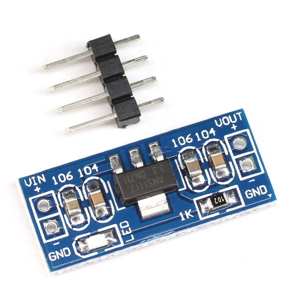 AMS1117 DC 4,5 V-7 V до 3,3 V модуль питания AMS1117 DC 3,3 V модуль питания AMS1117-3.3V