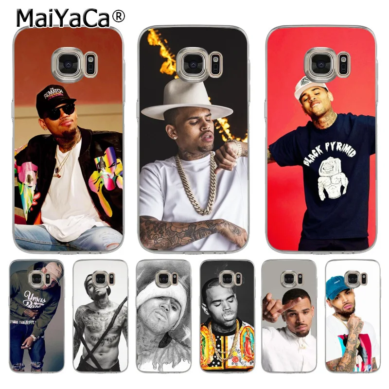 

MaiYaCa Chris Brown Breezy 2018 Colored Drawing soft tpu phone Case for samsung galaxy s8 s7 edge s6 edge plus s5 s9 case
